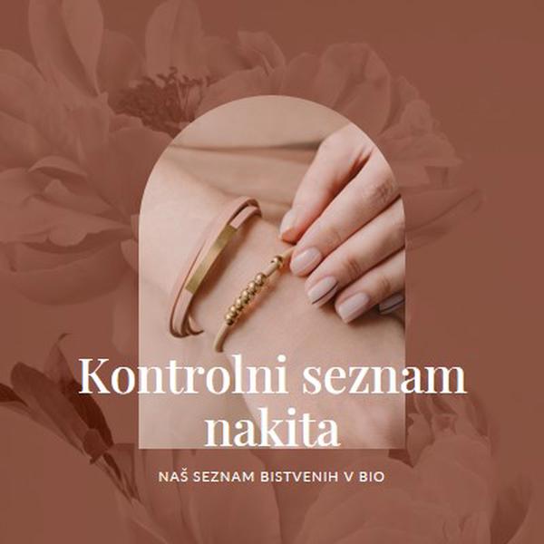 Kontrolni seznam nakita pink organic-boho