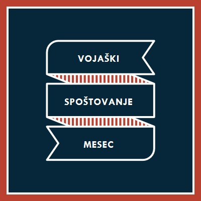 Praznovanje vojaško apreciacijo mesec blue modern-simple