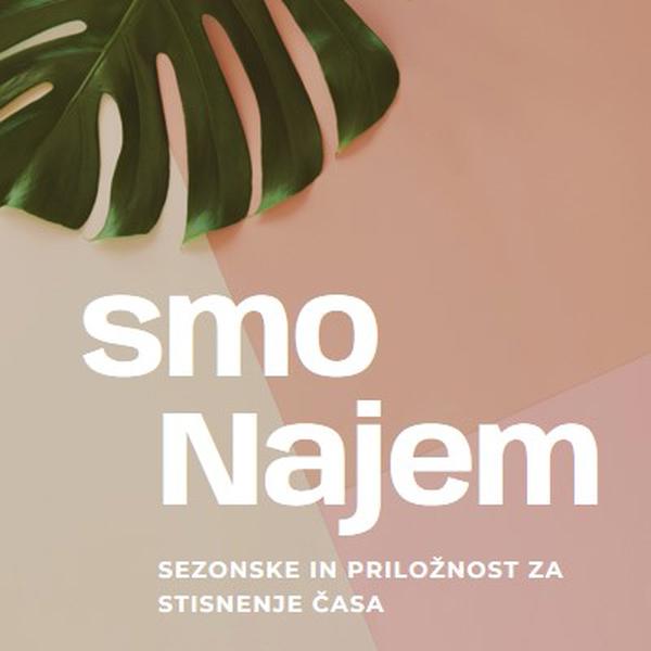 Najemamo sezonske delavce pink modern-simple