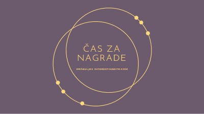 Čas je za nagrade purple modern-simple