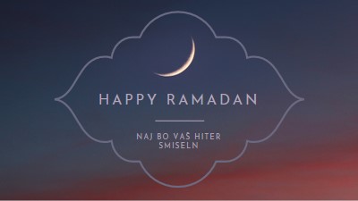 Have a happy Ramadan black modern-simple