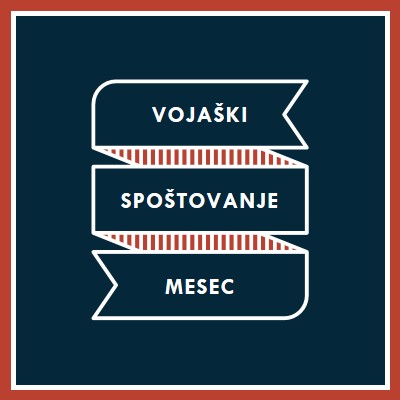 Praznovanje vojaško apreciacijo mesec blue modern-simple