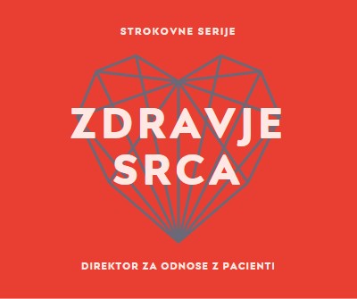 Zdravje srca red modern-bold