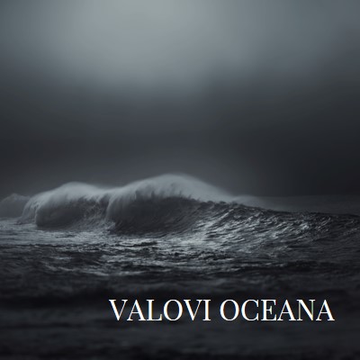 Temni valovi oceana gray modern-simple