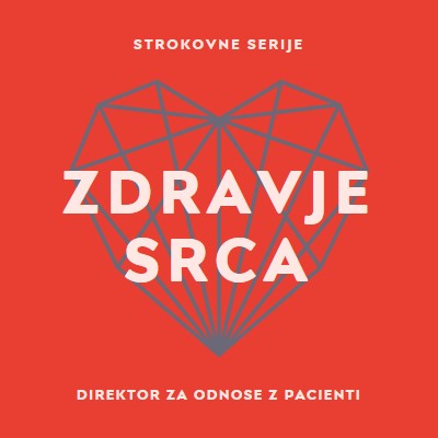 Zdravje srca red modern-bold