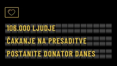 Postanite darovalec organov danes black modern-bold