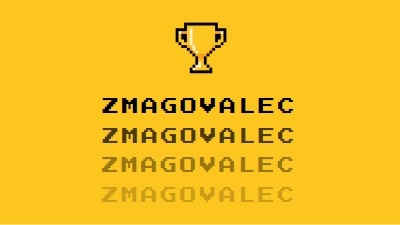 Življenje trofeje yellow vintage-retro