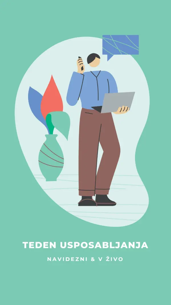 Teden usposabljanja green modern-color-block