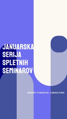 Januarska serija spletnih seminarov blue modern-bold