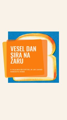 Vesel dan sira na žaru orange modern-bold