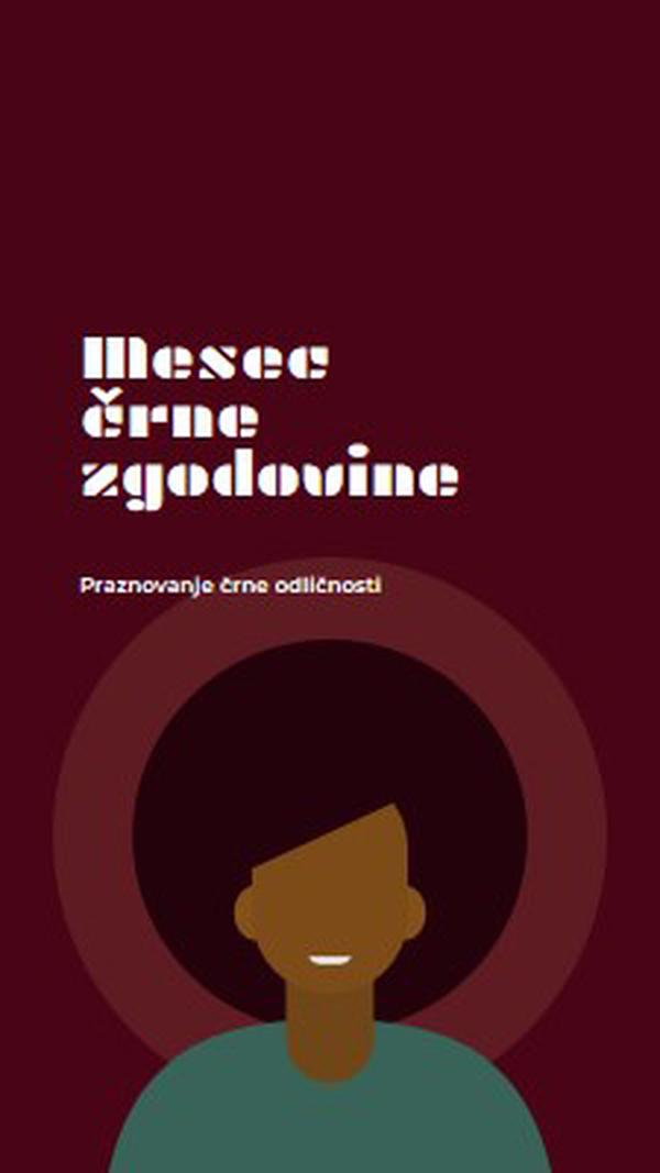 Praznovanje meseca črne zgodovine red modern-color-block