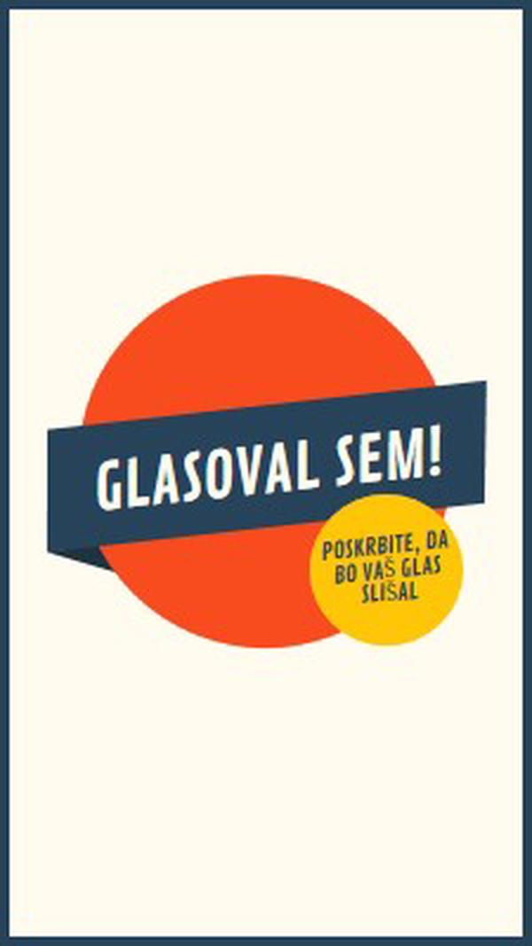 Glasoval sem! red vintage-retro