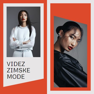 Videz zimske mode red minimal,asymmetrical,cutout,elegant,classic,graphic