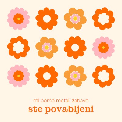 Pripravljamo zabavo orange bold,fun,graphic