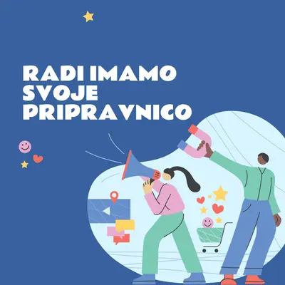 Zahvalna kartica za pripravnico blue bold,whimsical,illustration,shape,fun,graphic