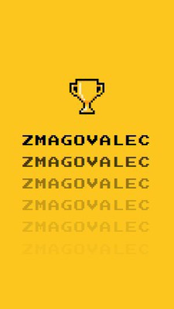 Življenje trofeje yellow vintage-retro