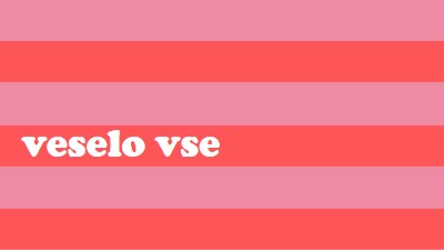 Vse je veselo pink modern-bold