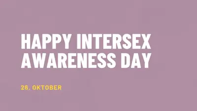 Happy Intersex Awareness Day purple modern-bold