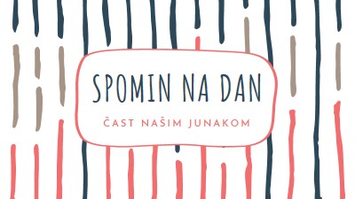 Čast našim junakom white whimsical-line