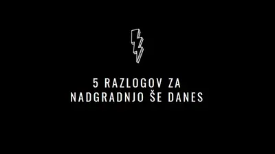 Pet razlogov za nadgradnjo black modern-bold