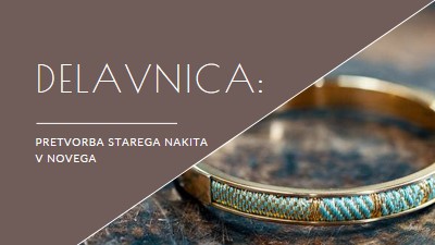 Delavnica nakita brown organic-simple