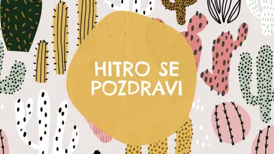 Kaktus nezgoda gray whimsical-color-block
