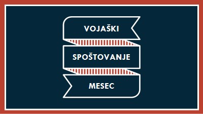 Praznovanje vojaško apreciacijo mesec blue modern-simple