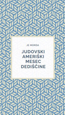 Praznovanje judovske ameriške dediščine blue modern-simple