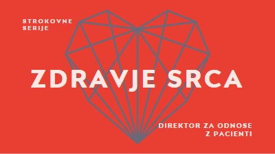 Zdravje srca red modern-bold