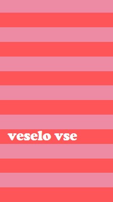 Vse je veselo pink modern-bold