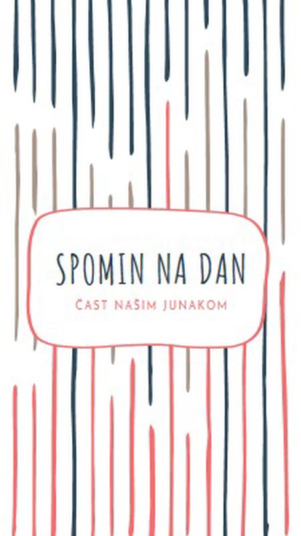 Čast našim junakom white whimsical-line