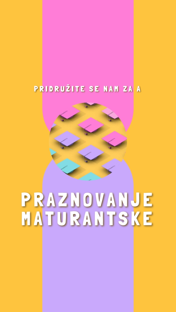 Pridružite se maturantski praznovanju yellow whimsical-color-block