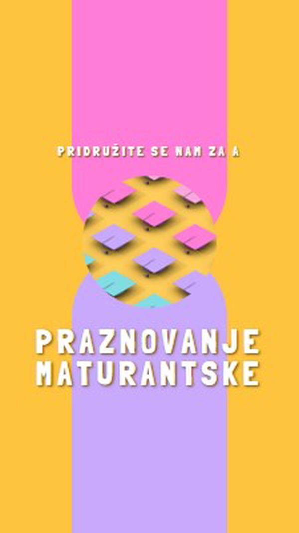 Pridružite se maturantski praznovanju yellow whimsical-color-block