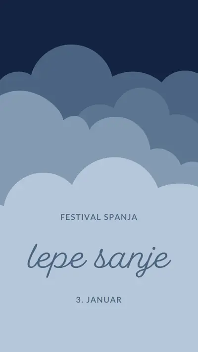 Samo sanjam o več spanju blue whimsical-color-block