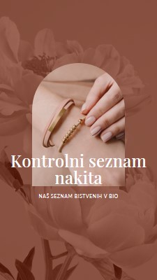 Kontrolni seznam nakita pink organic-boho