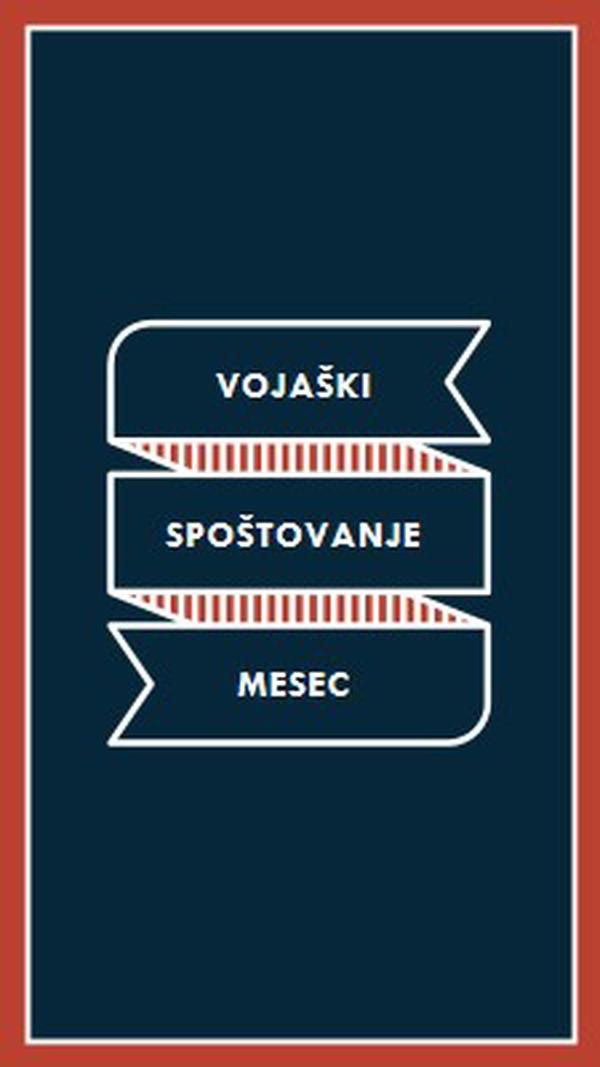 Praznovanje vojaško apreciacijo mesec blue modern-simple