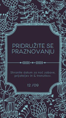 Pridružite se praznovanju blue elegant,classic,floral