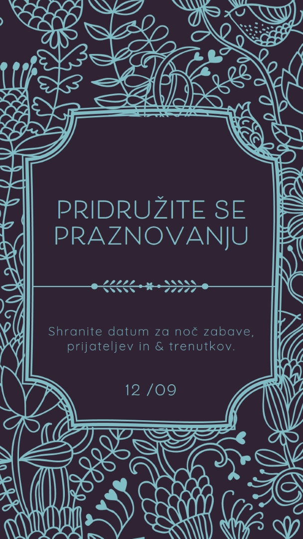 Pridružite se praznovanju blue elegant,classic,floral