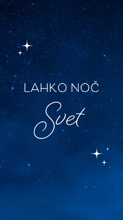 Lahko nočni svet blue modern,simple,typographic,whimsical,motif,