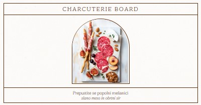 Charcuterie in sir prizanesljiv white minimal,clean,linear