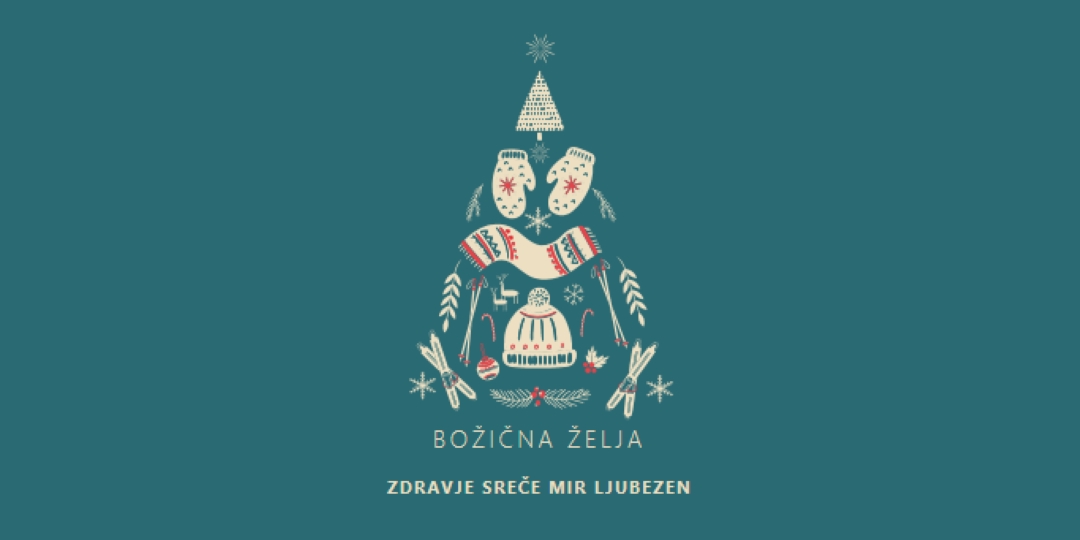 Vse, kar želim za božič green modern-simple