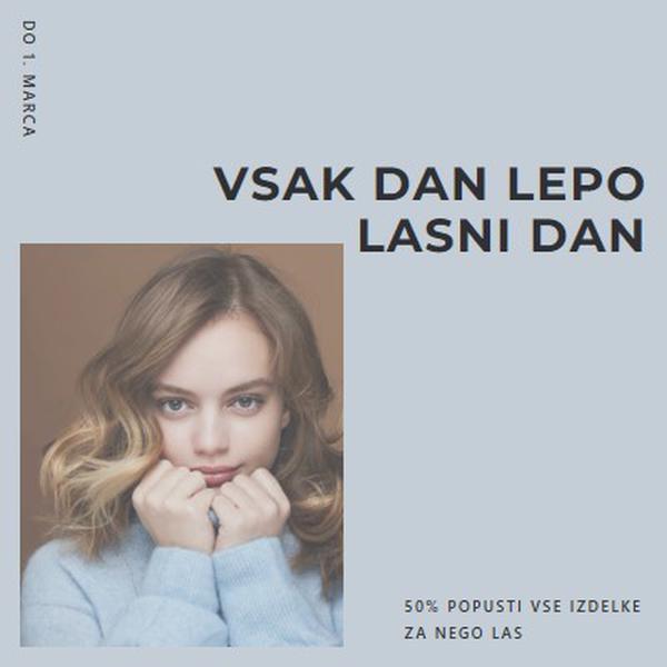 Lep dan za lase blue modern-simple