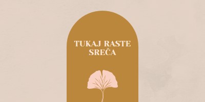 Tukaj raste sreča gray organic-boho