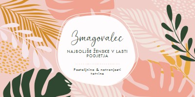 V roza barvi pink organic-simple