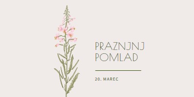 Praznjn pomlad white vintage-botanical