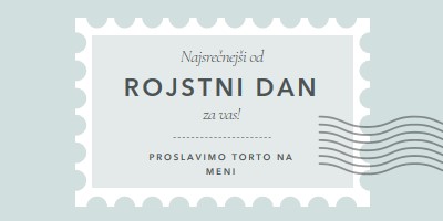 Čudovit rojstni dan blue modern-simple