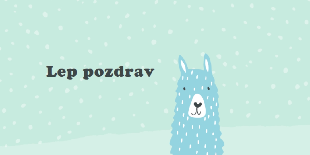 Lep pozdrav green whimsical-color-block