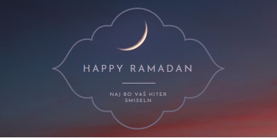 Have a happy Ramadan black modern-simple