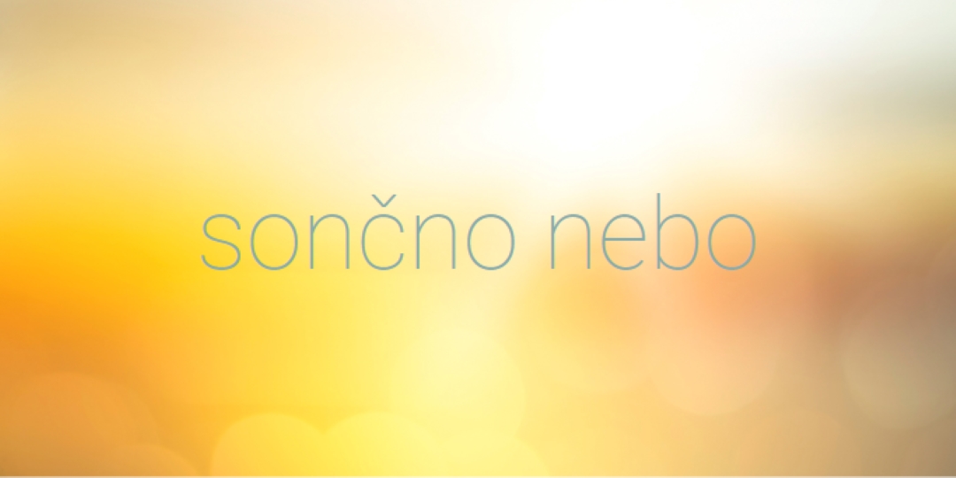 Sončno nebo yellow modern-simple