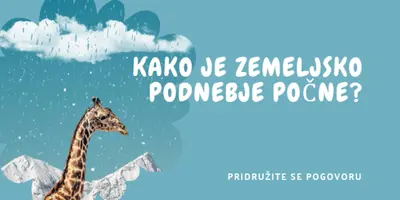 Pogovor o podnebnih spremembah blue whimsical-color-block